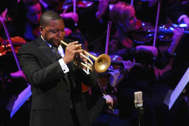 Grammy-winning trumpeter Wynton Marsalis to lead Jazz at Lincoln Center Orchestra Photo Courtesy Jazz at Lincoln Center Grammy-winning trumpeter Wynton Marsalis leads the Jazz at Lincoln Center Orchestra, comprised of 15 jazz soloists and ensemble players, who perform the music of the great jazz composers as well as original works.