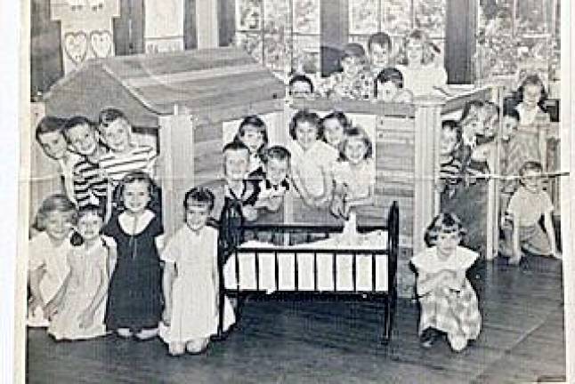 I grew up in Ogdensburg during the ‘50s and early ‘60s Kathy (Griffin) Thomas’ kindergarten class (Photo courtesy of Kathy (Griffin) Thomas)