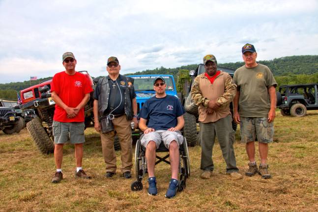 Wheelers for the Wounded trail ride From left: Stu Feldman, West Milford Elks Veterans Committee chairperson; Angelo Scalo, US Navy Veteran; Kevin Karpiak, US Air Force Veteran; Douglas Shephard, US Army Veteran; and Bruce Corbett, US Navy Veteran