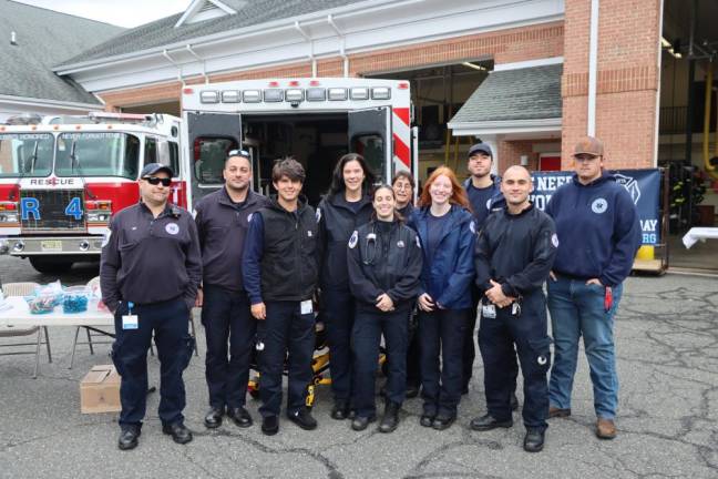 Members of the Sparta Ambulance Squad at the open house.