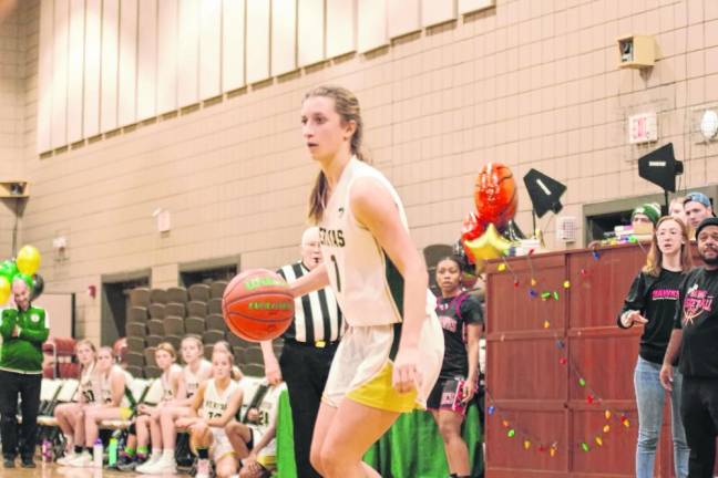 Veritas forward Mackenzie Morrison. Morrison scored two points, grabbed seven rebounds and made four steals. (Photo by George Leroy Hunter)