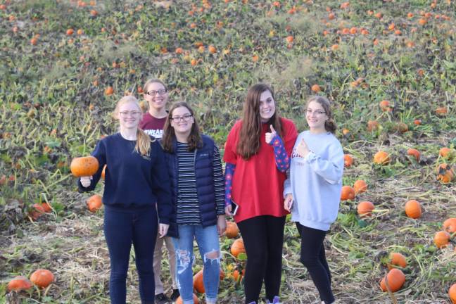 Scouts from Troop 418 at Tranquility Farms on Oct. 8, 2019.