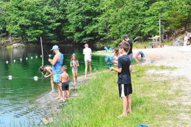 Photos: Lake Mohawk fishing derby Children take part in the annual fishing derby Saturday, July 20 at Alpine Beach on Lake Mohawk. (Photos by Maria Kovic)