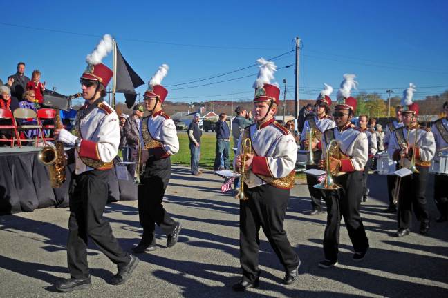 Sussex County veterans honored at fairgrounds Newton High School band.