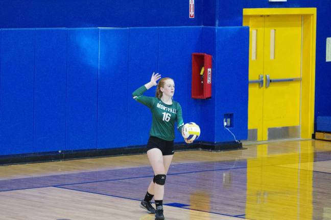 Montville tops Pope John in volleyball Montville's Julia Herwood contributed five kills and seven digs.