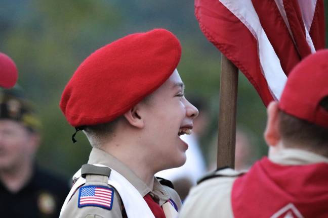 The Boy Scouts and other civic groups took part in the 9/11 Memorial Ceremony at Township Hall on Sept. 11, 2019.