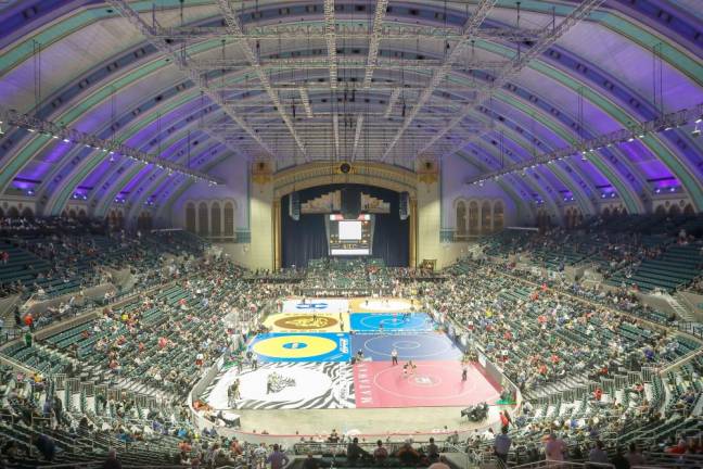 Boardwalk Hall hosts 2020 Wrestling State Championships.