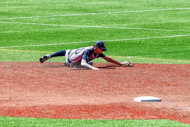 Photos: Pope John in baseball finals Shortstop Will Ryan goes to his left and pulls in a grounder in the bottom of the third inning against Morristown-Beard.