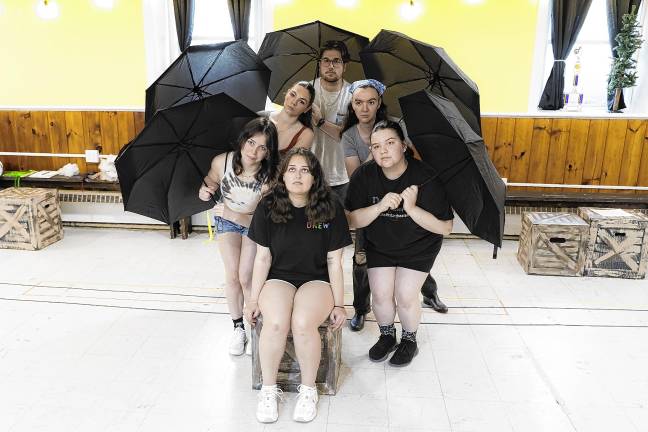 ‘Ride the Cyclone’ opens June 20 <b>Clockwise from bottom are Nicole Verga, Miranda Jane, Skylar Tomlin, Luke Simmons, Ronni McAllister and Eliza Halteman, members of the cast of ‘Ride the Cyclone.’ (Photo provided)</b>