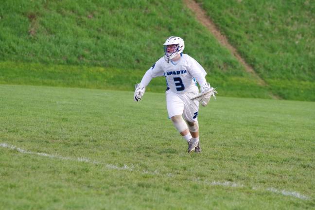 Spartans top Blue devils in boys lacrosse Sparta goalie Reed McCall made 14 saves.