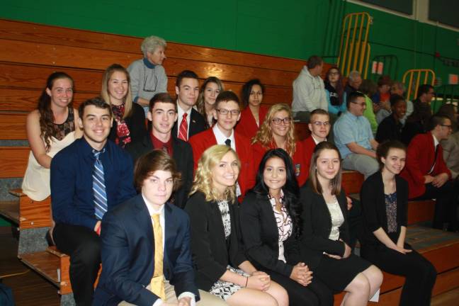 The students from Sussex County Technical School who attended the Town Hall.