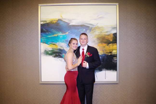 Prom night for Sparta High School Prom couple Jess Esso and Steven DePasquale.