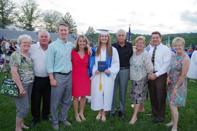 Sparta class of '15 graduates Sparta High School graduate Kalin Hagedorn and her family.