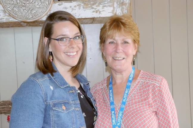 Hopatcong women honored with local and state awards Adult scholarship winner Alyssa Fitzwater with Toby Nelson, the Ruth Gates Scholarship coordinator.