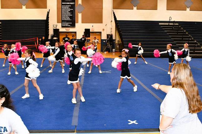 Cheerleaders perform at 2025 Expo Team 2nd
