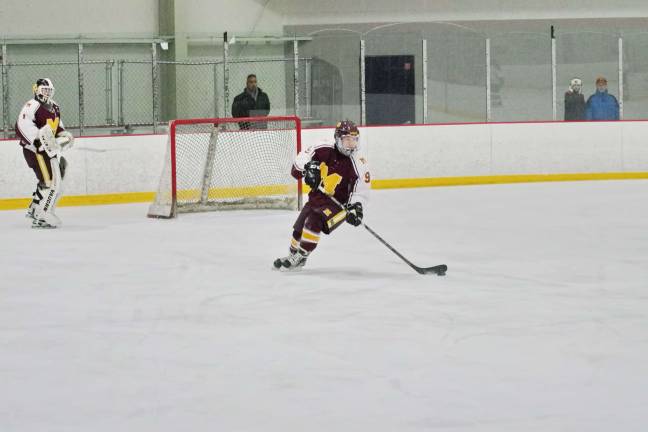 Madison bests Sparta-Jefferson on the ice Madison's Jett Tom in control. Tom scored one goal and made one assist.