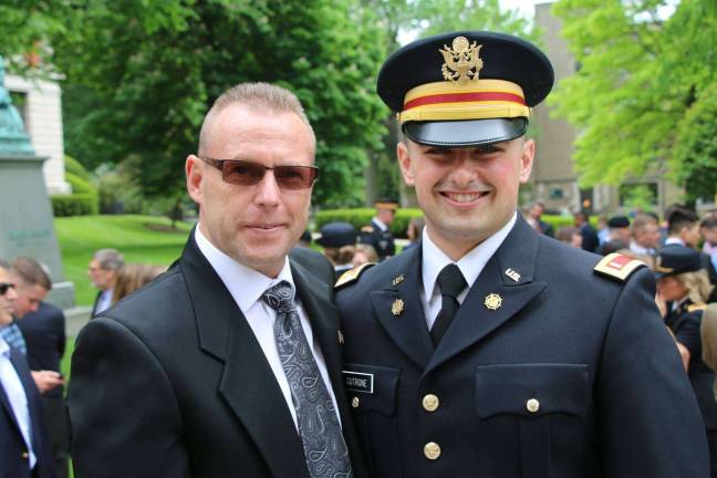 Byram native realizes dream of becoming Army officer Frank Cutrone, right, with his Sensei Scott Klinger of East West Karate