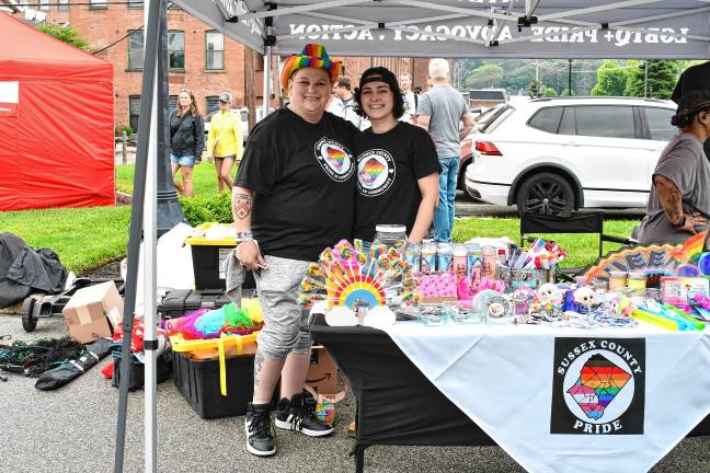 Sussex County Pride celebration grows Kim Walsh of Wantage and Katelyn Woebse of Morristown.