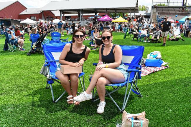 Miners open 10th season Thursday <b>Emily Vanderploeg of Hope and Emily Peterson of Blairstown.</b>