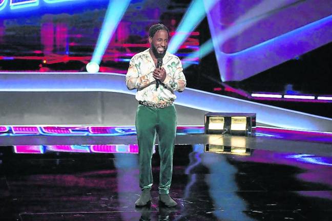 Gene Taylor won praise from all the judges on the NBC show ‘The Voice.’ (Photo by Casey Durkin/NBC)