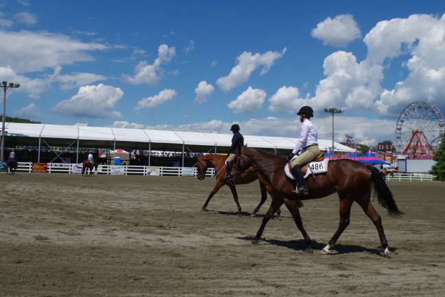 Fair fun The equestrian events are always well attended. Riders prepare for competition at the Sussex County Horse Show.