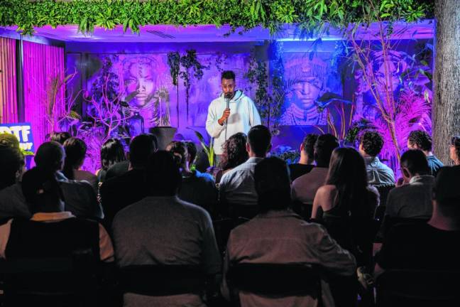 DTF Comedy holds pop-up comedy shows throughout the tri-state area. (Photo by Michael Orso)