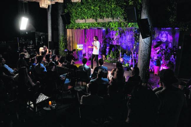 DTF Comedy holds pop-up comedy shows throughout the tri-state area. (Photo by Michael Orso)