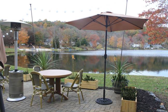 Andre's Restaurant settling in on Seneca Lake Patio dining on Seneca Lake.