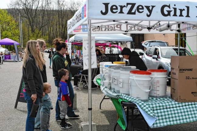 JerZey Girl pickles was among the vendors selling food.