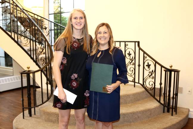 Sparta seniors receive scholarships Brian M. Laddey Memorial Scholarship - Paige Smith, Renata Mizak