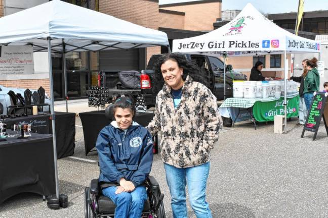 Erica and Darlene Blandina of Sparta at the Special Olympics Spring Vendor &amp; Craft Fair. Erica became Sparta Special Olympics’s first bowling state champion in April when she earned the gold medal in her division with a score of 354.