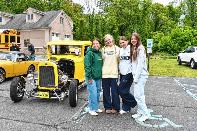 Photos: 6th annual car show at church Maggie Dorrity, Faith Postma, Channing Salvigsen and Kari Williamson, all of Sparta.