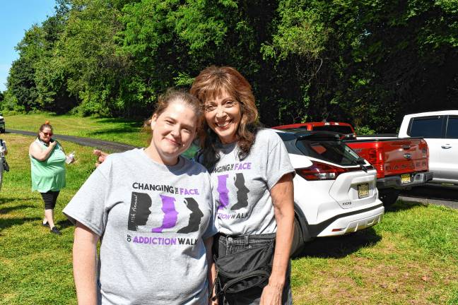 700 walk to change face of addiction Ava Lamorte and Dee Rieger-Pisani, both counselors at the center.