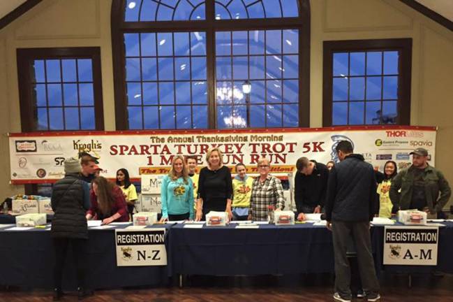 Sparta Turkey Trot 5K and 1-Mile Fun Run registration.