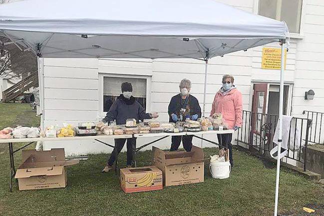 The Vernon United Methodist Church food pantry for those in need.