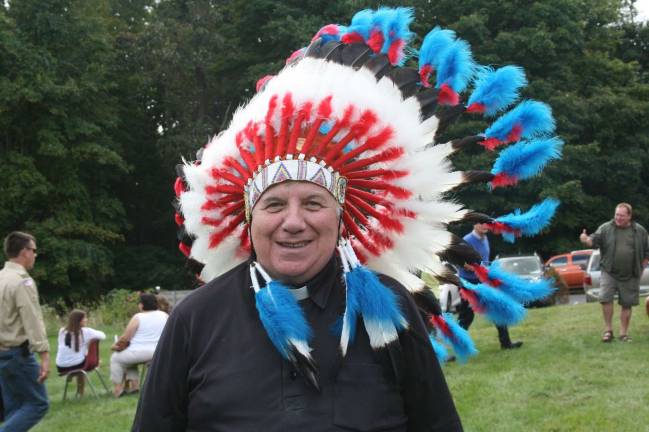 Rev. Patrick Rice, a man to remember Fr. Rice dons festive attire at St. Kateri's parish picnic.