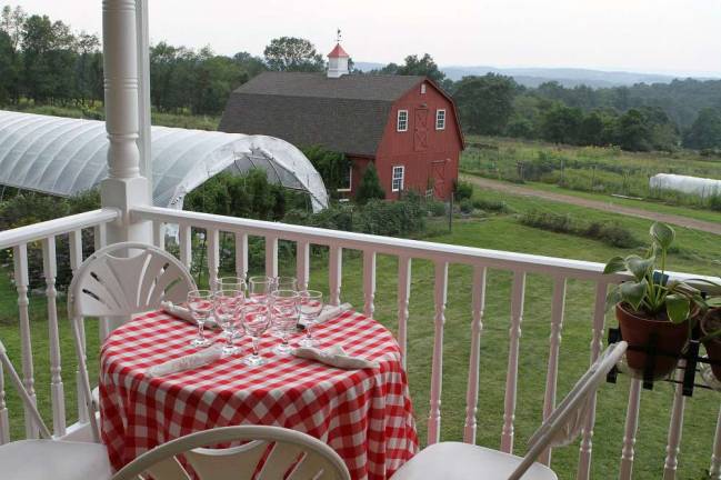 Tuscany returns to Andover farm View from the dining area