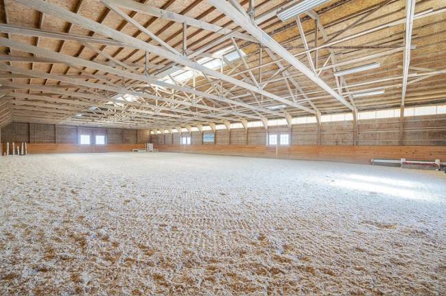 Modern equestrian facility comes with renovated home Modern equestrian facility comes with renovated home