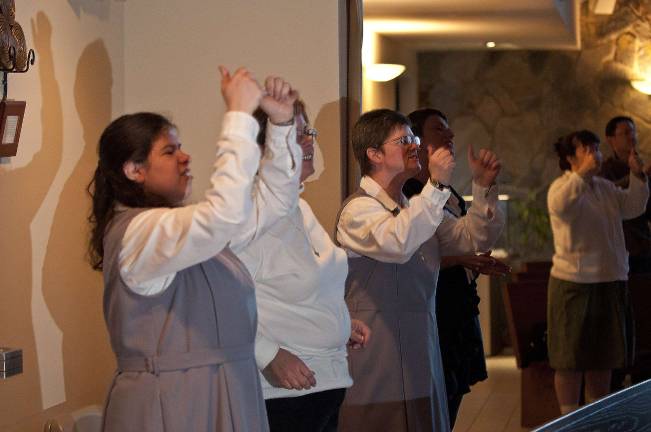 Blessed Kateri hosts inspirational singer The sisters get into it!
