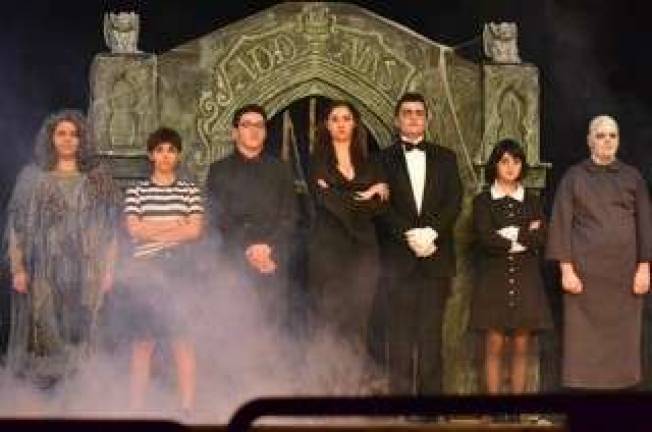 Addams Family at Sparta HS The entire cast in an ooky portrait Photos courtesy of the production