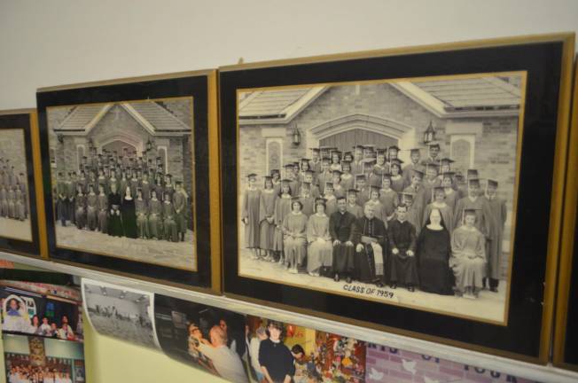 Historic photos line the hallways at George A. Brown Memorial