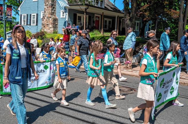 Photos: Memorial Day Parade Girl Scout members march in the parade.