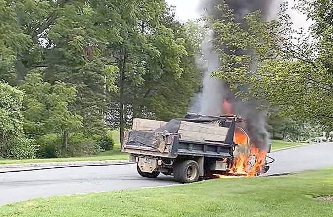 Sparta Fire Department snuffs out truck fire The cab of the truck was fully engulfed in flames.