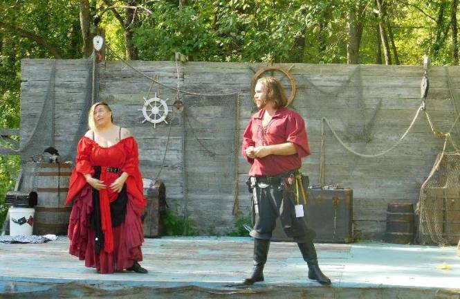 Knights and faeries roam the woods of Sparta The Crow's Nest "Karnevil" featured pirates performing mind-boggling stunts of human endurance at the Sparta Renaissance Festival