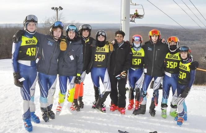 The Sparta High School boys ski team is ranked third.