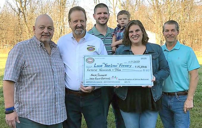 Sparta UNICO golf outing raises $17,750 for two-year-old with heart condition