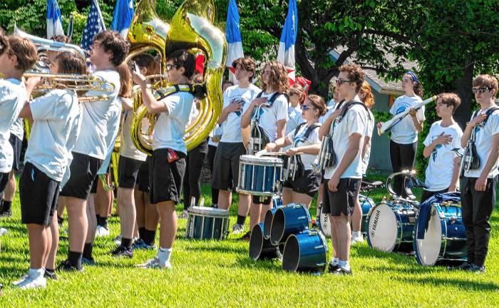 Photos: Memorial Day Parade Sparta High School marching band members at the ceremony.