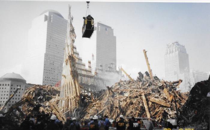 Scenes from when Dr. Marc Kramer was working at Ground Zero (Photo provided)