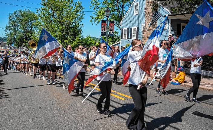 Photos: Memorial Day Parade The Sparta High School marching band and color guard perform in the Memorial Day Parade on Monday, May 26. (Photos by Nancy Madacsi)