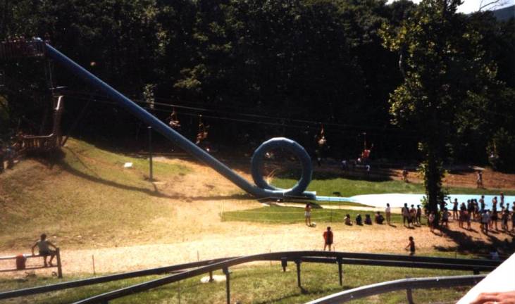 A Dr. Suess-like loop de loop water slide (Photo provided by Andy Mulvihill and Penguin/Random House)